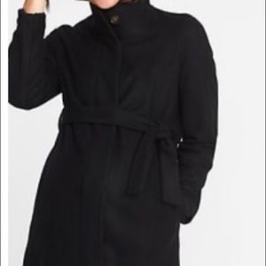 Maternity wool coat.